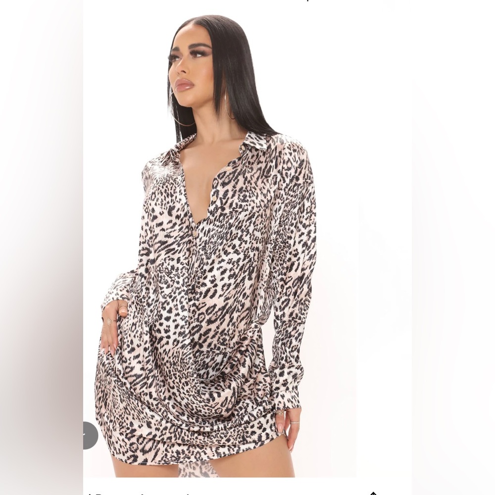 Large cheetah print dress
